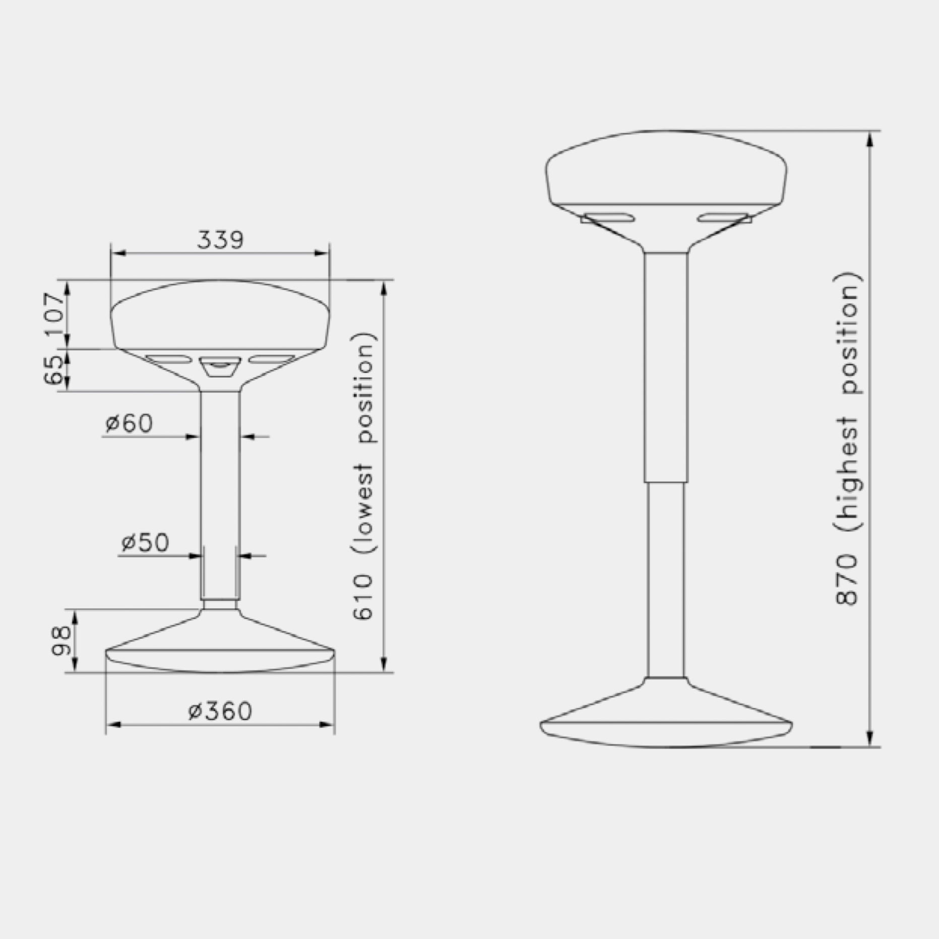 Activity stool 2.0 Balanskruk
