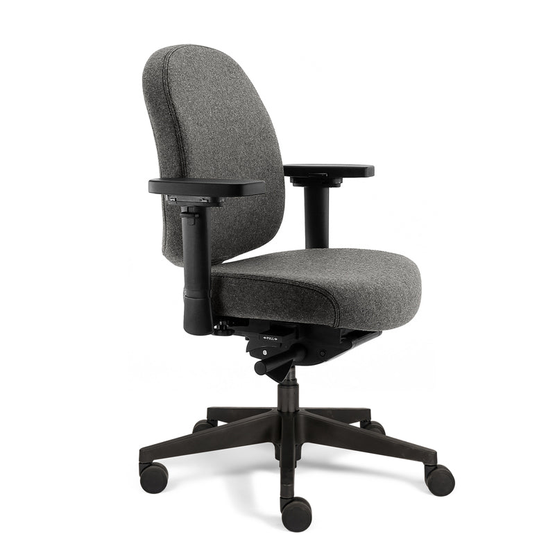 In middengrijs uitgevoerde Therapod Compact gezien van schuinvoor