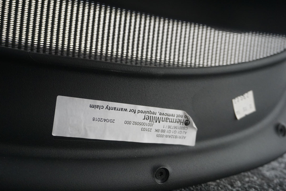 Refurbished Herman Miller Aeron type B Remastered, grafiet foto 13