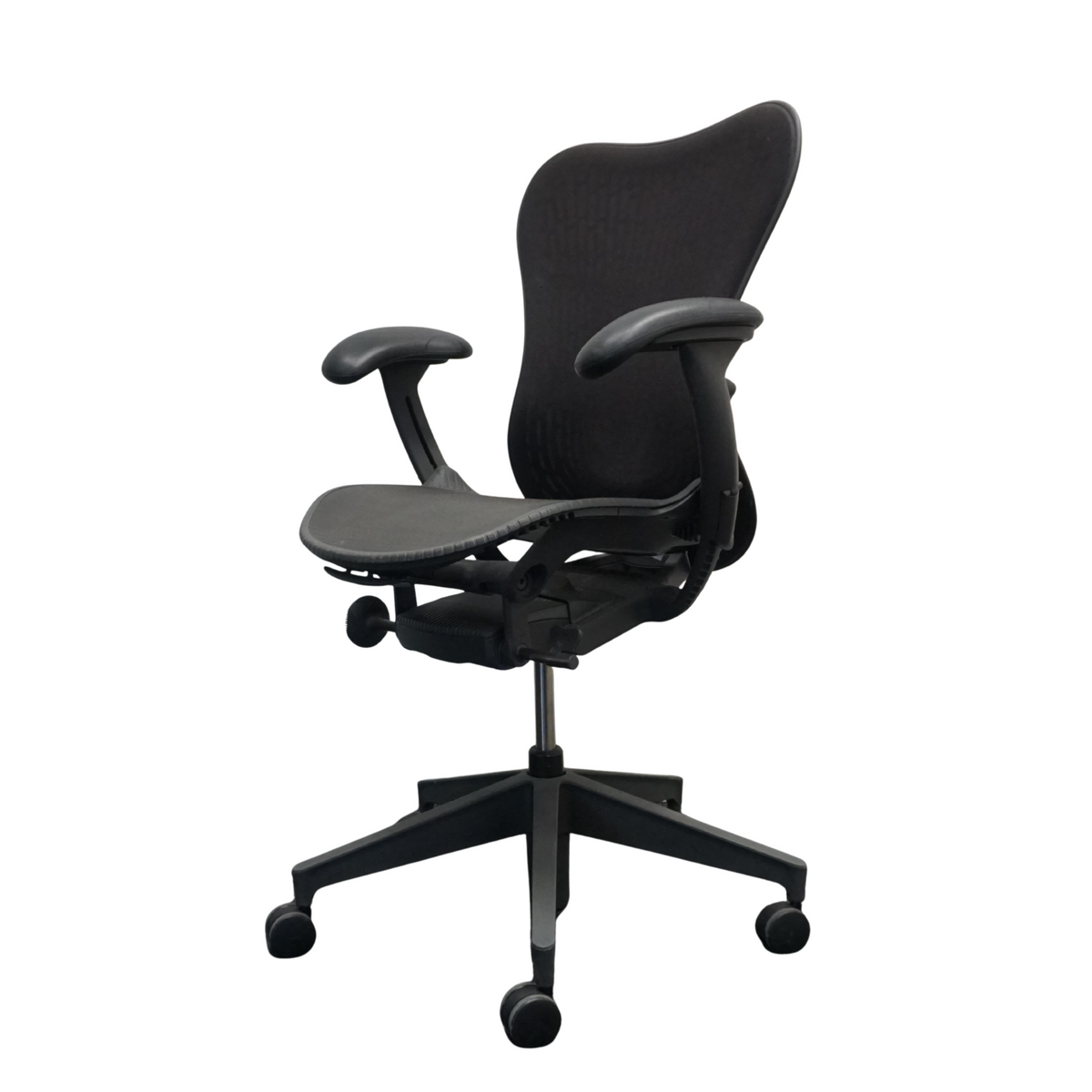 Refurbished Herman Miller Mirra 2, zwart en antraciet met mesh rug