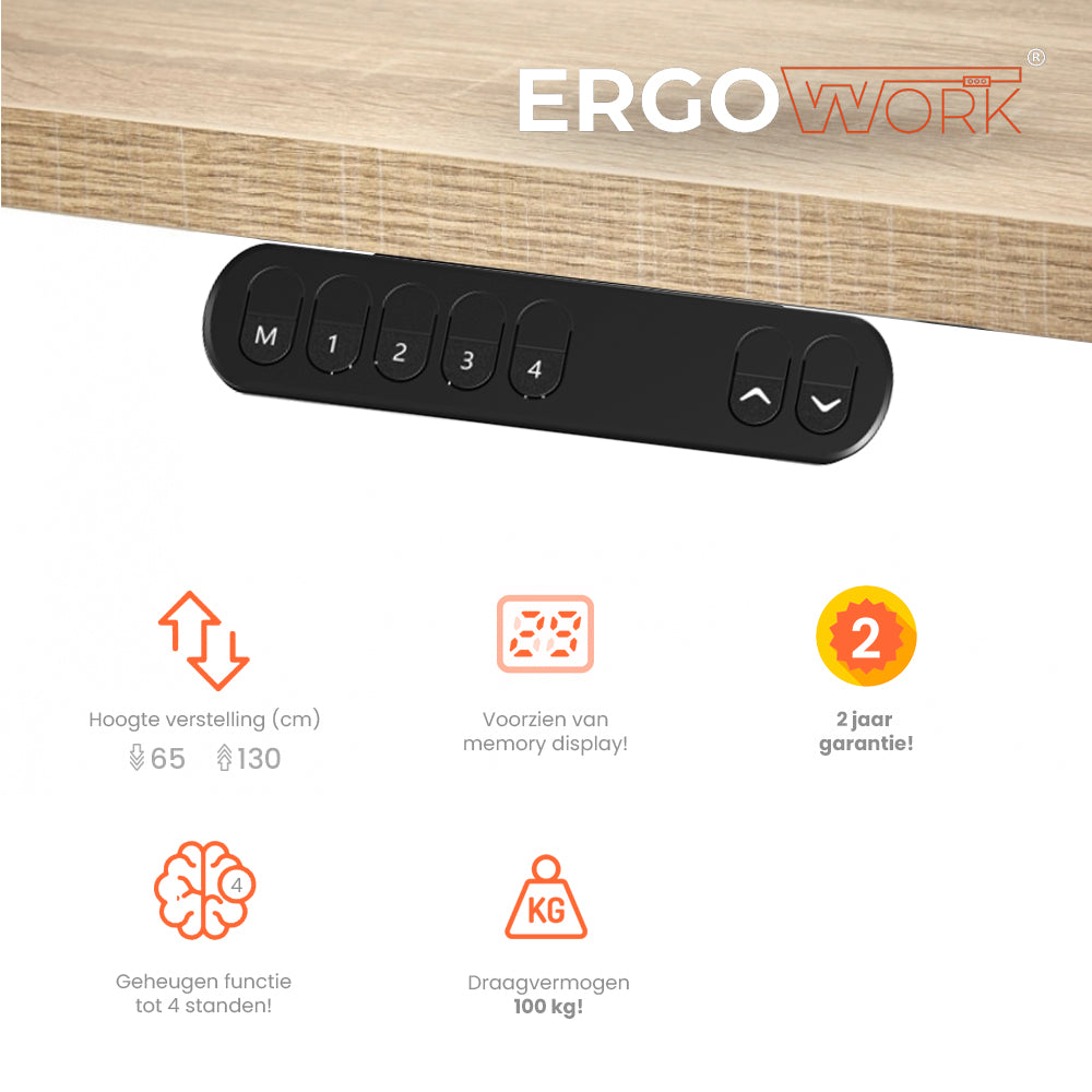 Ergowork Light zit-sta bureau