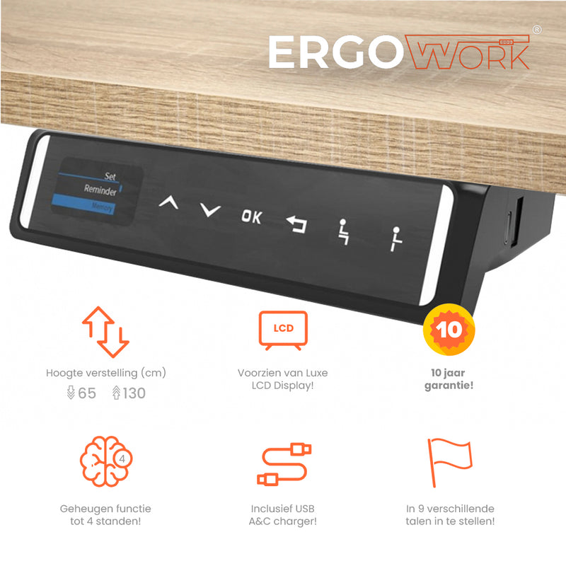 Ergowork Pro zit-sta bureau