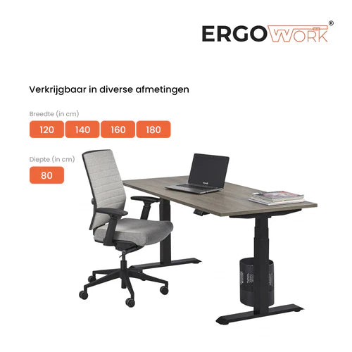 Ergowork zit-sta bureau