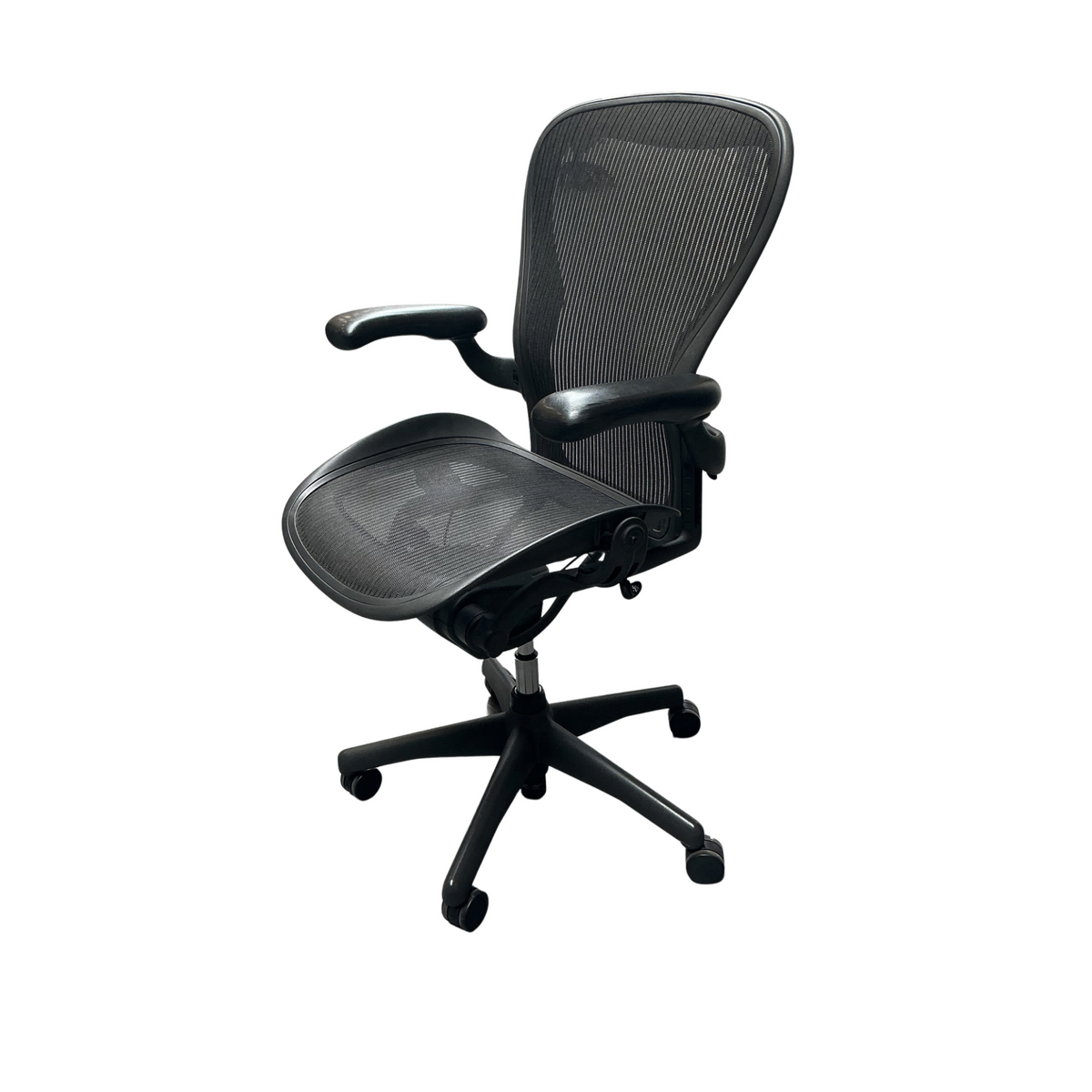 Refurbished Herman Miller Aeron bureaustoel, graphite