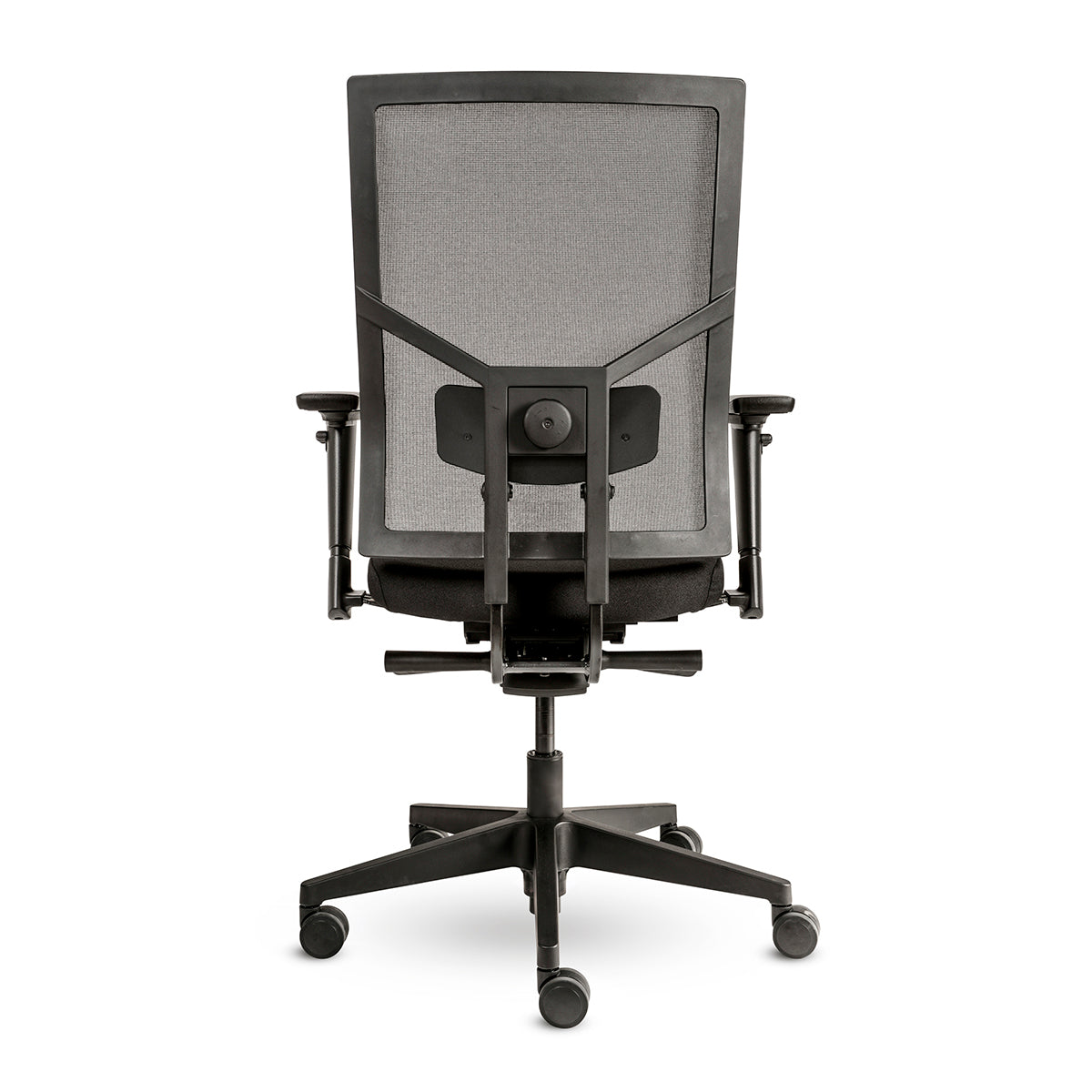 Bureaustoel Junna Netwave met Nylon zwart voetkruis