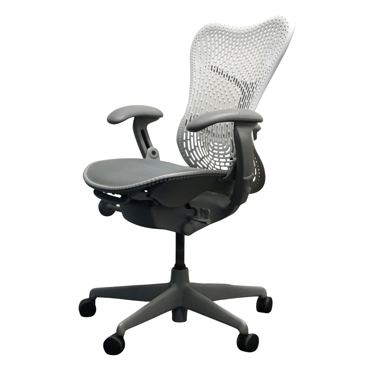 Refurbished Herman Miller Mirra 1, grijs en lichtgrijs