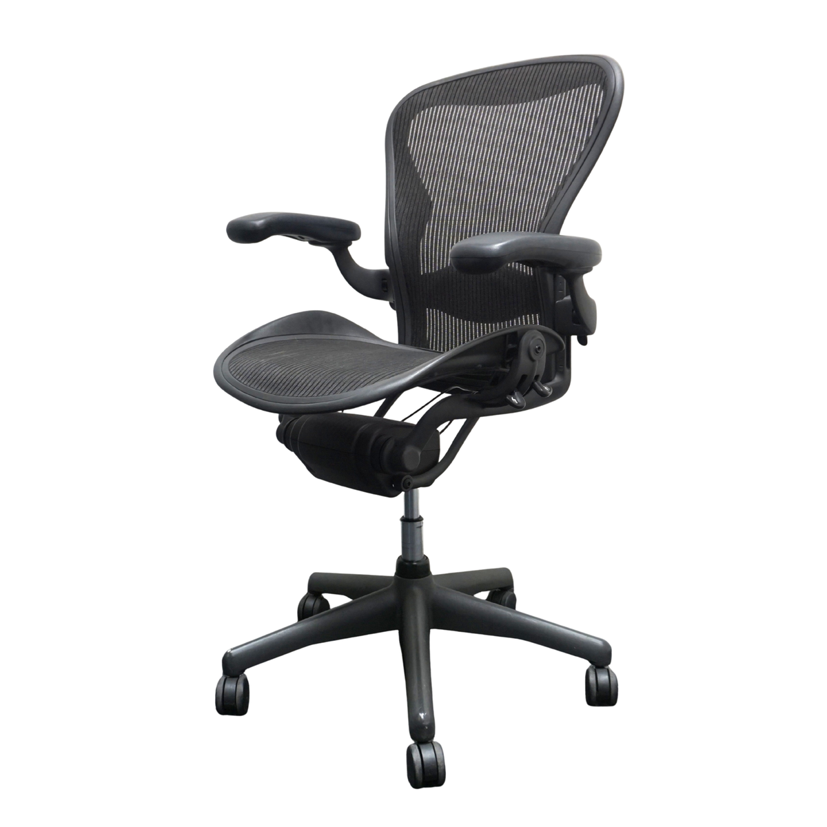 Refurbished Herman Miller Aeron type B, antraciet